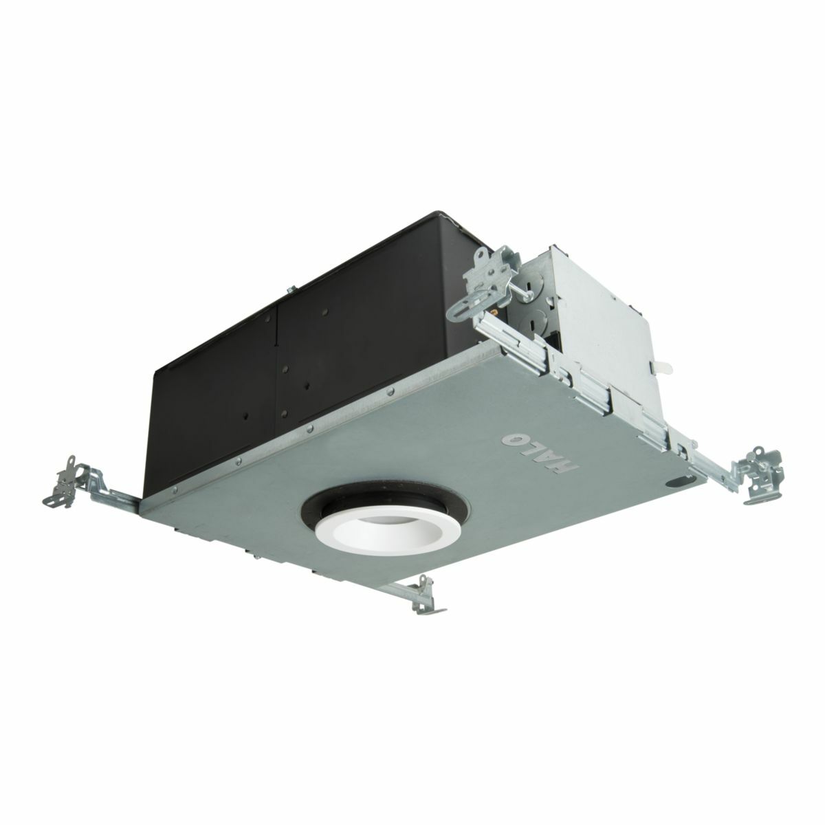 HL36A20FL927ED010ICAT Halo Shallow Round New Construction Downlight, LED Lamp, 120/277 V, 3.88 in Ceiling Opening, Steel Housing