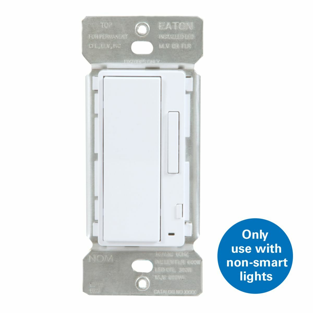 HIWMA1BLE40AWH Halo HIWMA First Generation Smart Dimmer, 3-Way On/Off Operation, 120 V AC, 100 f