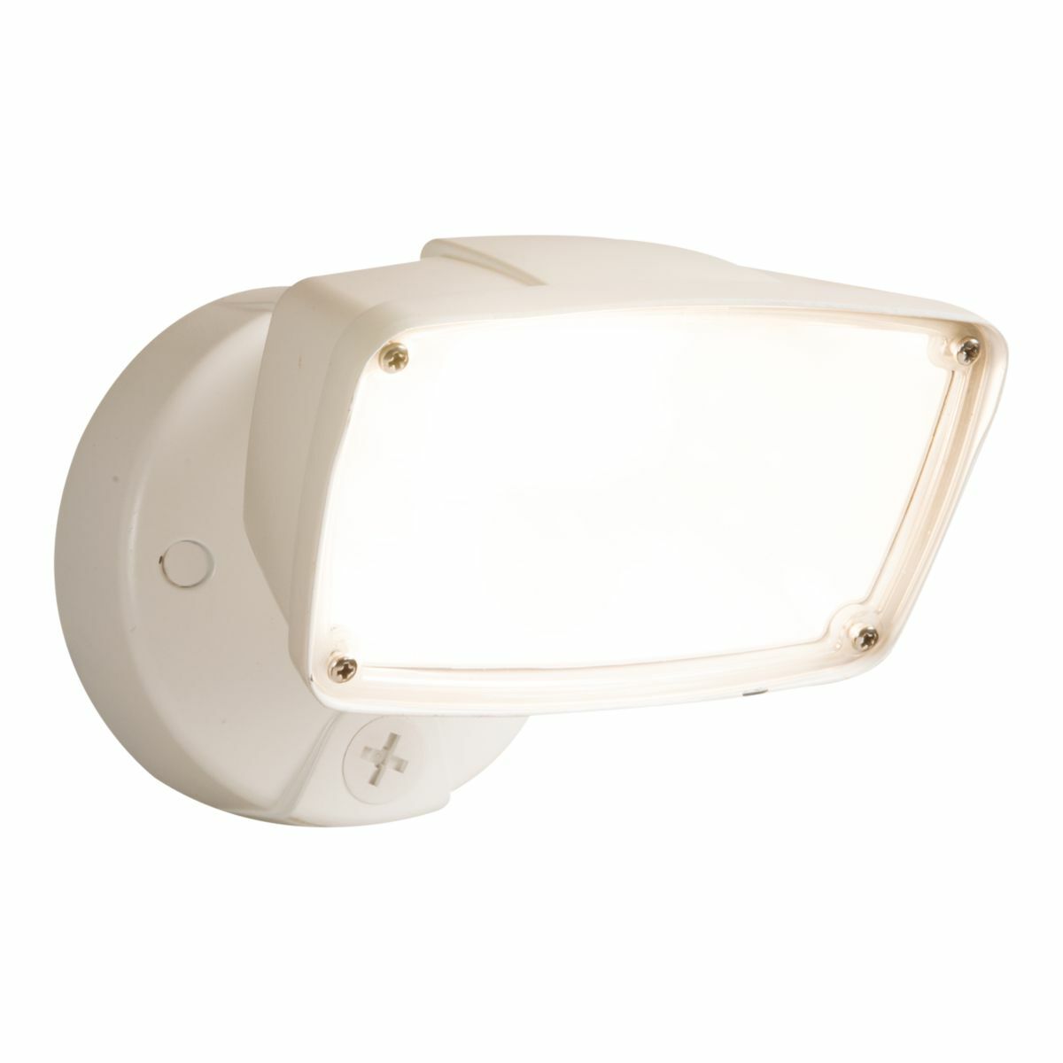 FSL303TW FSL Large Rectangle Single Head Floodlight, (1) LED Lamp, 31.6 W Fixture, 120 to 277 V AC, White Powder Coated Housing
