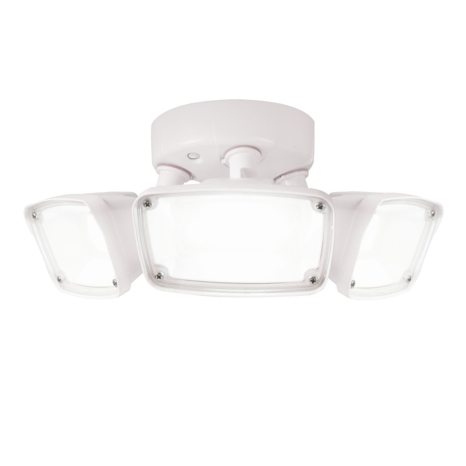 FHS303TW Halo Small Triple Head Floodlight With SeleCCTable 3 Colors Switch, (3) LED Lamp, 32.8 W Fixture, 120 to 277 V AC, White Powder Coated Housing