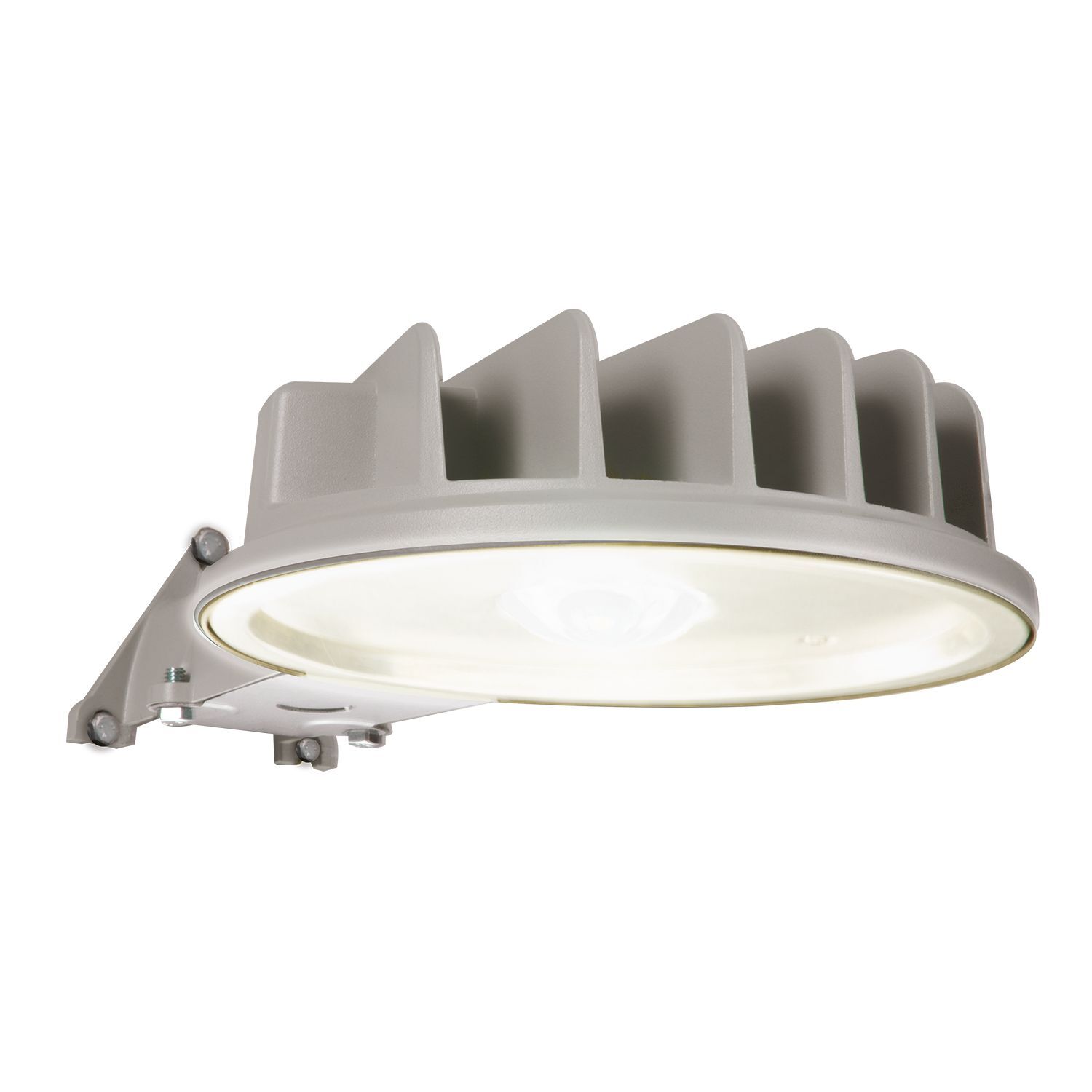 AL4850LPCGY Halo Area Light With Integrated Photocontrol, 41.5 W Fixture, 120 V AC, Gray Powder Coated Housing