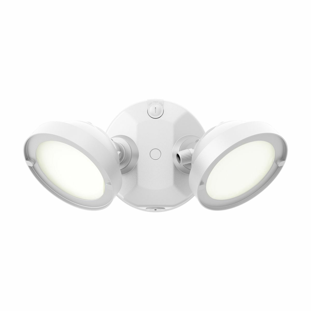 TGS2S402FRRW Halo Round Twin Head Floodlight, LED Lamp, 21.6 W Fixture, 120 V AC, White Housing