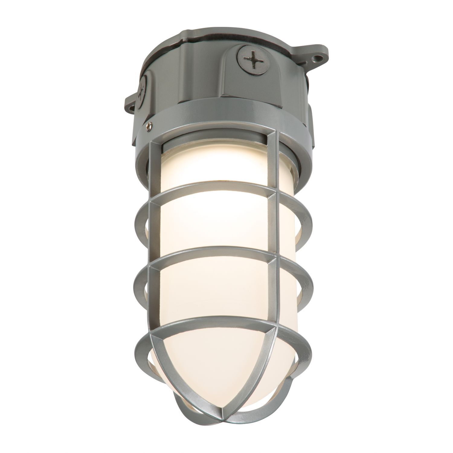VT1730 Halo Rectangular Vaportite Floodlight, LED Lamp, 17.7 W Fixture, 120 to 277 V AC, Gray Housing