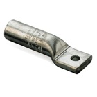 Aluminum Compression Lug for Aluminum and Copper Terminations, One-Hole NEMA Pad, 477-500 kcmil, 600 Compact AL-CU ACSR 397.5 (26/7) and 477 (18/1), Installing Dies 106A, 300, 317, 1 5/16, 14A, 15A.  3/8 inch Bolt.  Length 5-7/16 inches, Pad 1-1/2 inch long x 1-3/4 inch wide x 29/64  inch thick.  Barrel 2-15/16 inch x 1-5/16 inch Outside Diameter.  Oxide Inhibitor.  Pink Cap.