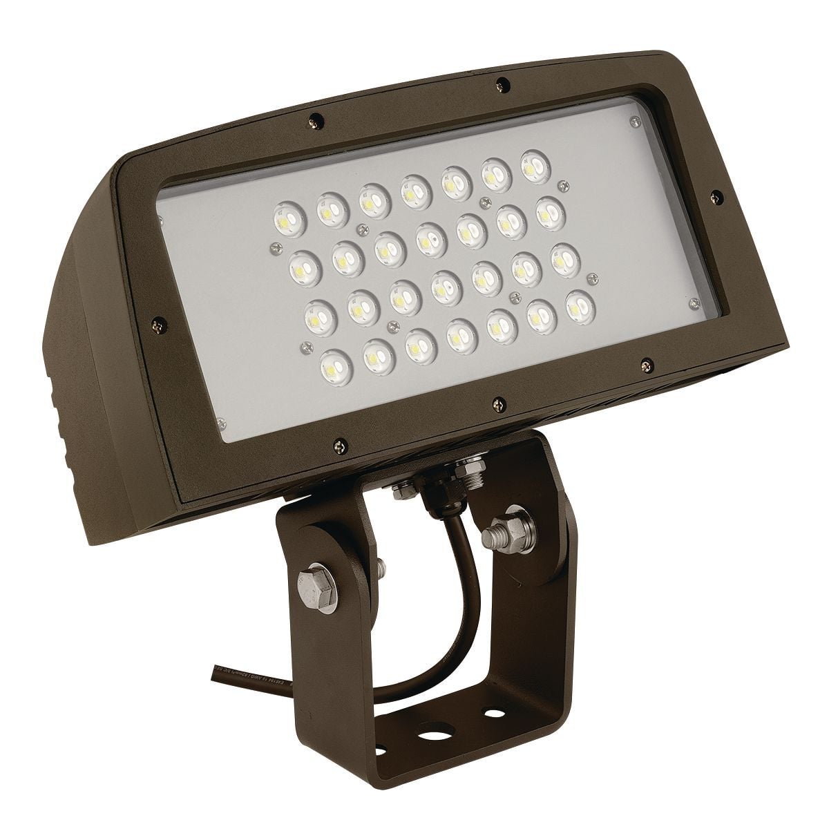 FLL-150-4K-U-Y Fixture Flood Light, LED Lamp, 120 to 277 V, Bronze Housing