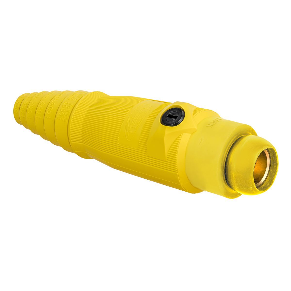 HBL18400FY 18 Series Female Standard In-Line Plug With SC/PPC Cord, 600 VAC/250 VDC, 400 A, 4 to 4/0 AWG Cu Wire, Screw Terminal Connection