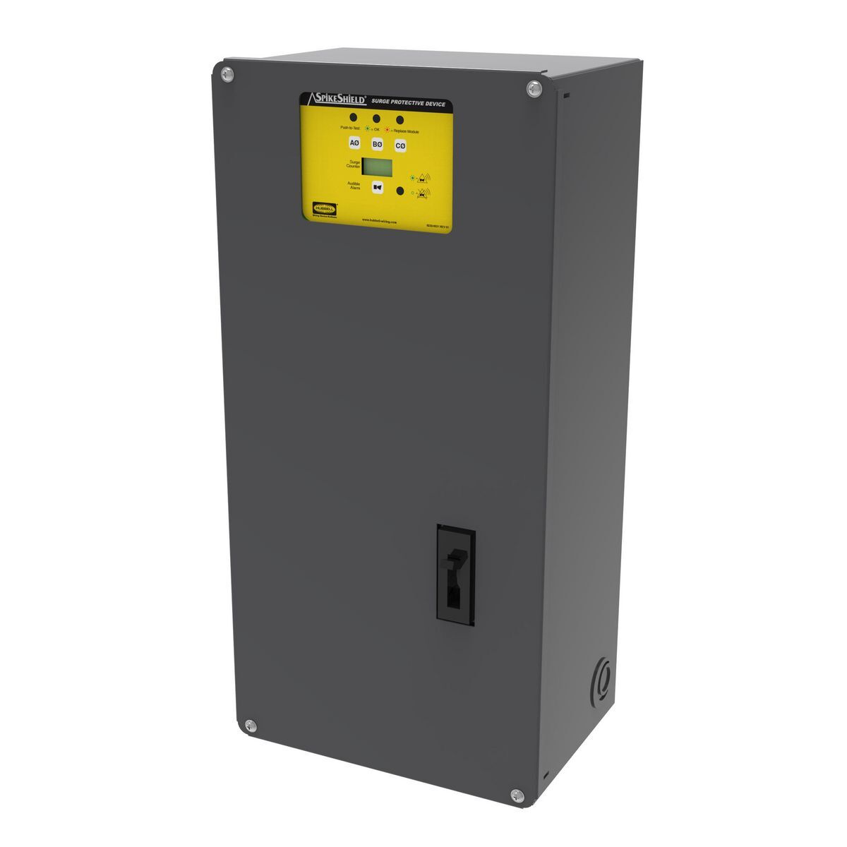 HBL4P320B Branch Service Standard Surge Protective Panel, 120/208Y V AC, 60 Hz, 3 Phase, 4 Poles, 10 to 2 AWG Wire