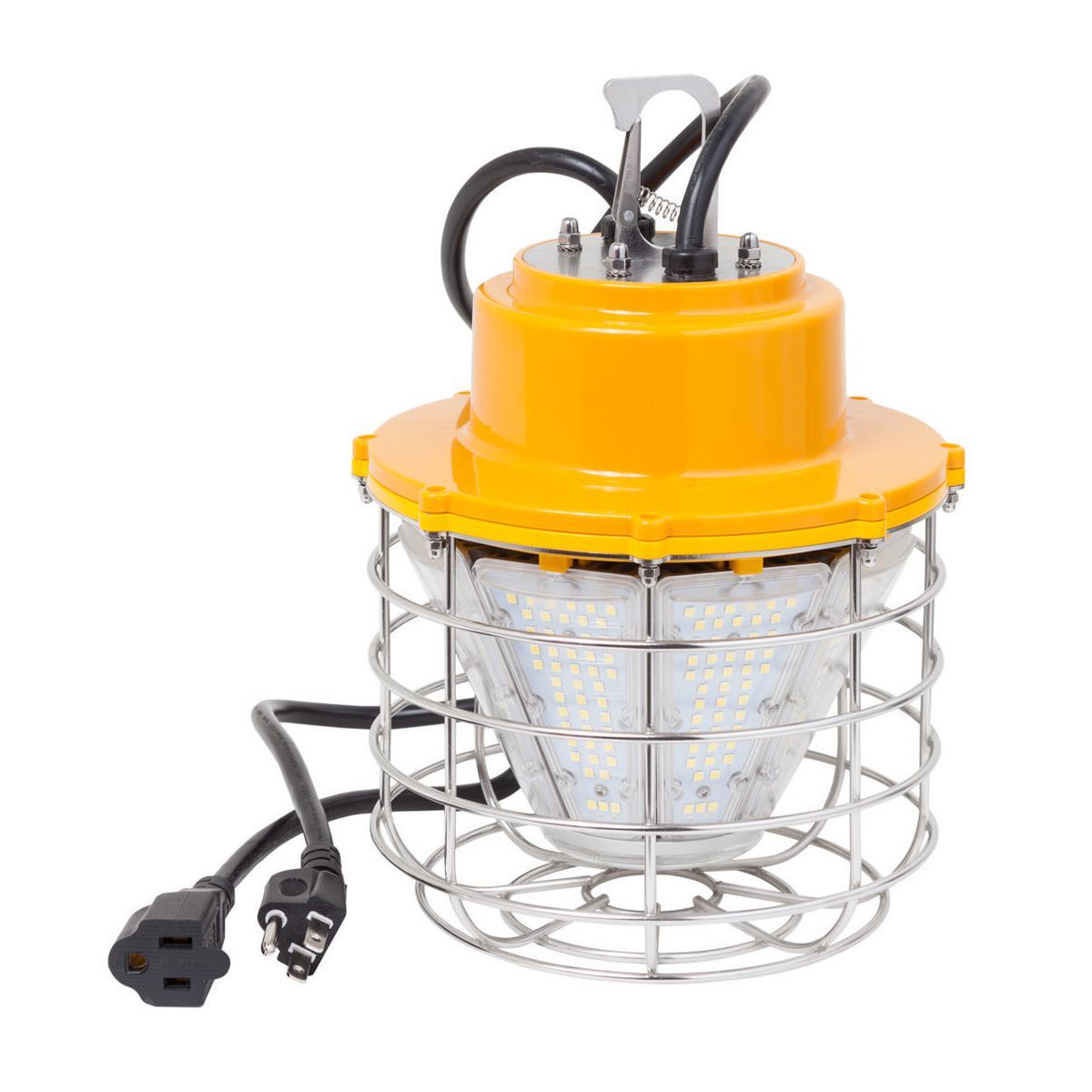 HBLLEDHB100 High Bay Light With Wire Guard, LED Lamp, 100 W Fixture, 125 VAC