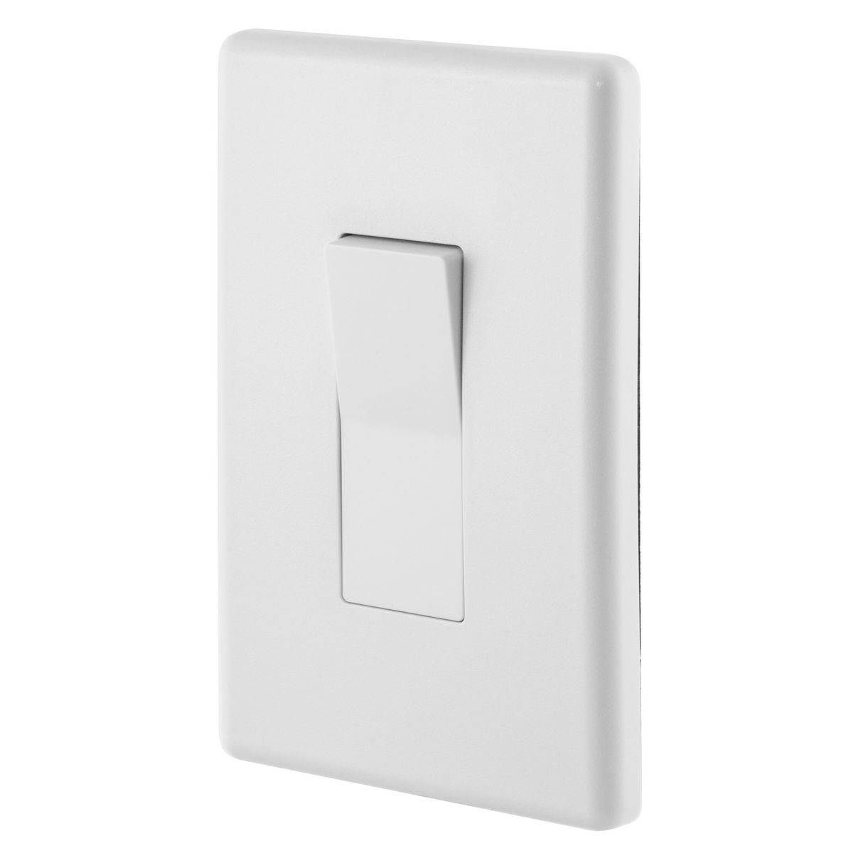 RSD120WPW 3-Wire Decorator Weather Resistant Rocker Switch With Integral Wallplate, 120/277 V AC, 20 A, 1 Pole