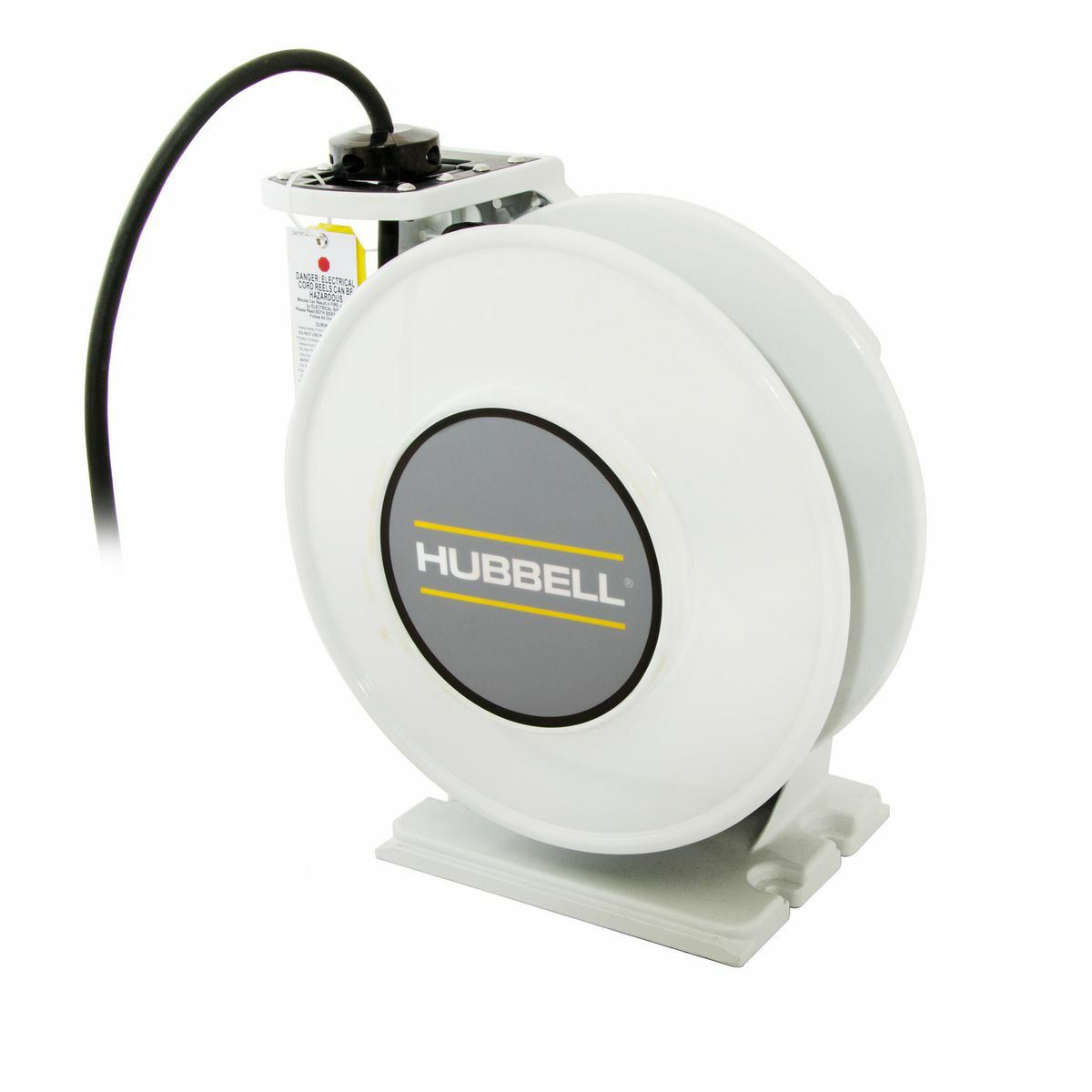HBLW25123W inREACH 3-Conductor Weatherproof Cord Reel With Open Cord End, 600 V AC, 20 A, 25 ft L Cord, 12 AWG Conductor