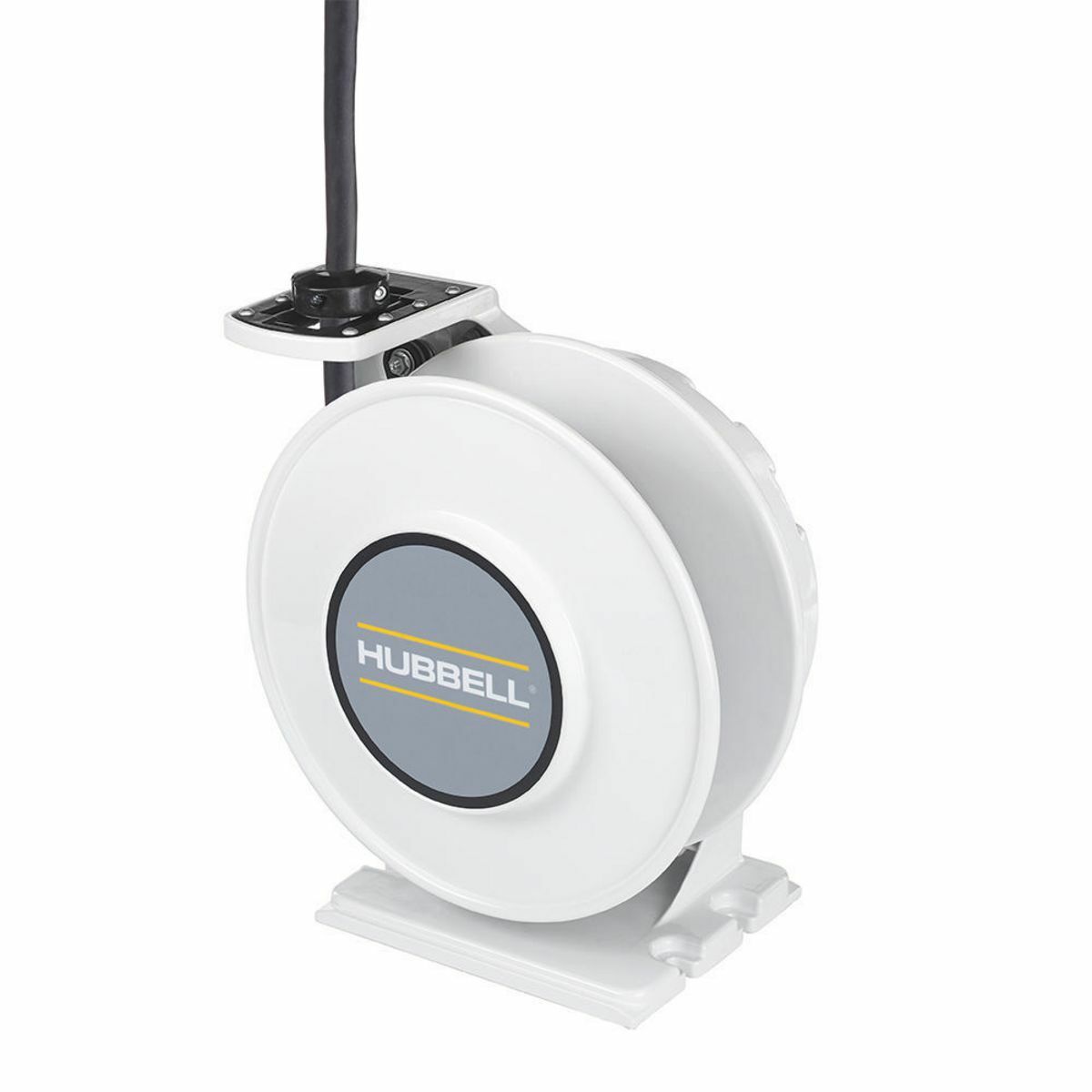 HBLI40104 inREACH 4-Conductor Heavy Duty Cord Reel With Open Cord End, 250 V AC, 30 A, 40 ft L Cord, 10 AWG Conductor