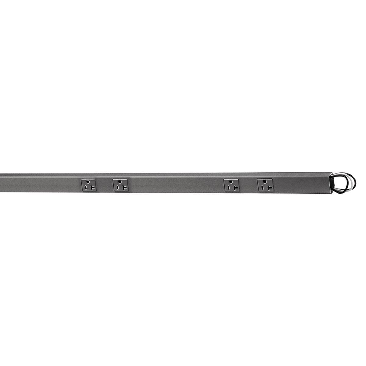 PT206108BK 1-Circuit Non-Metallic Raceway, 6 ft L x 1.7 in W x 1.1 in H, PVC