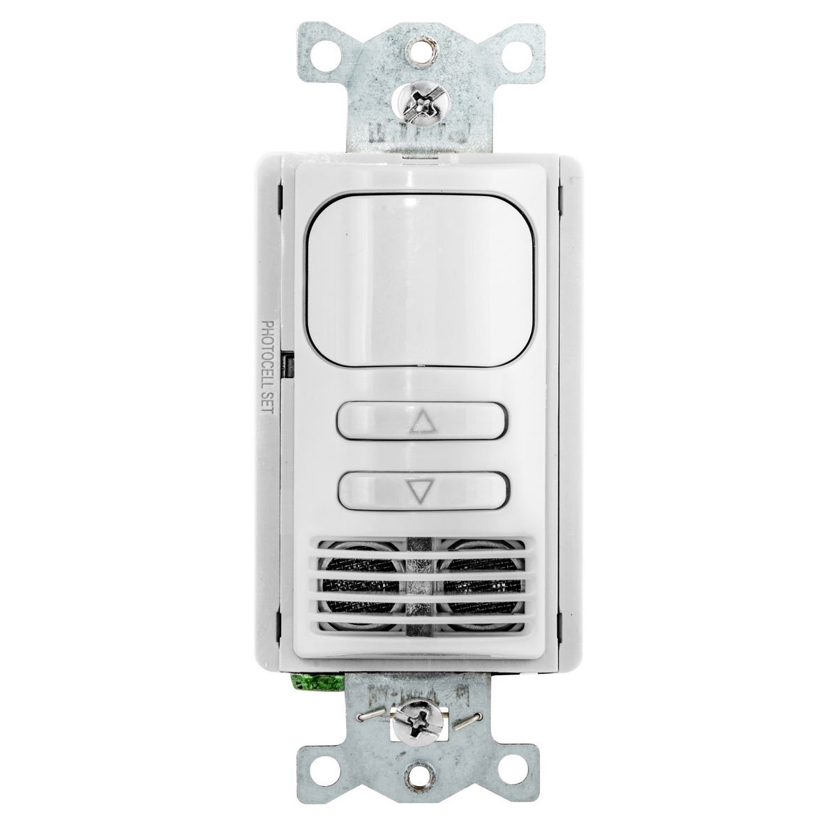 ADD2000W1 1-Relay Dimming Wall Switch Occupancy Sensor, 120/277 VAC, Passive Infrared/Ultrasonic Sensor