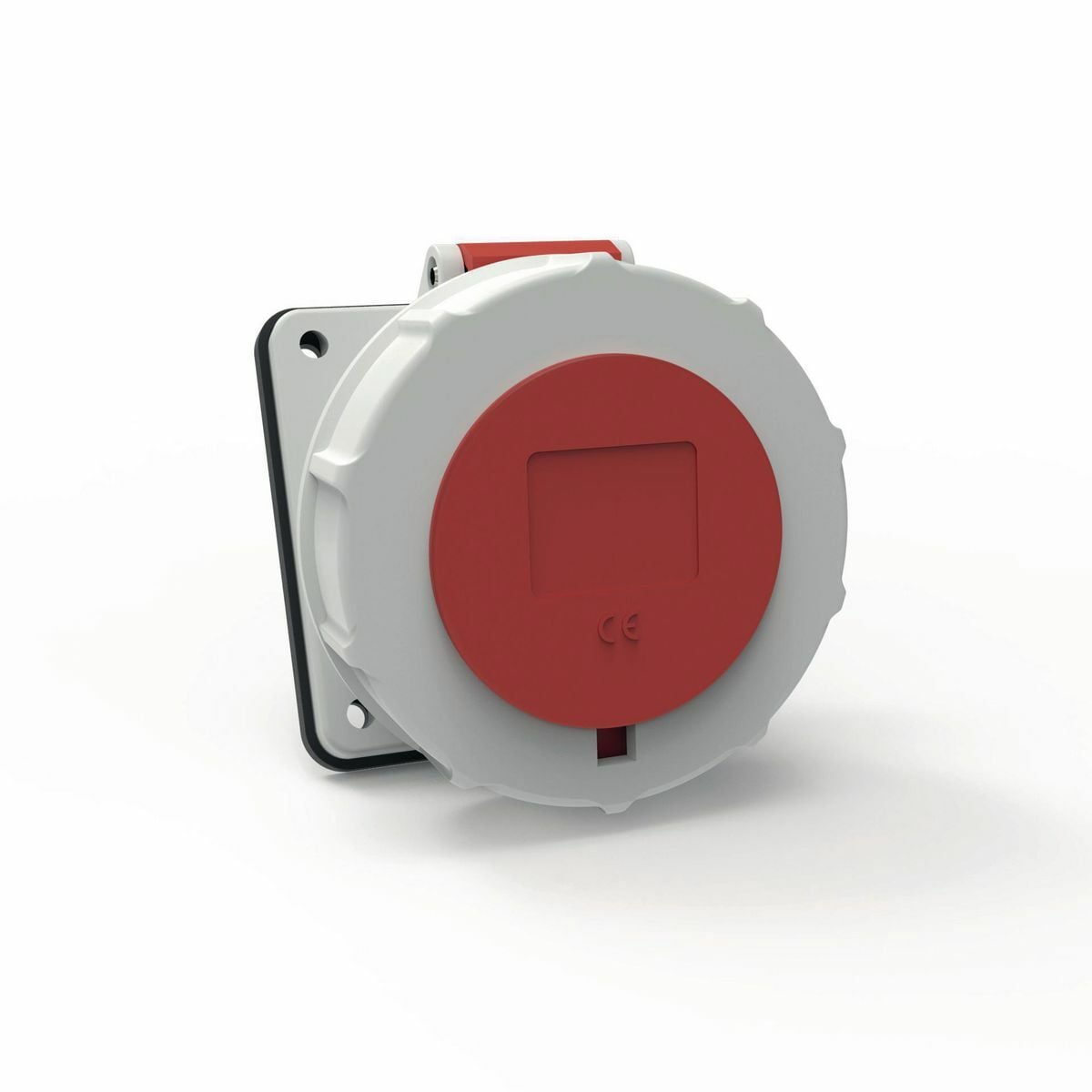 C4100R7WA Hubbell-PRO 3-Phase Heavy Duty Female Watertight IEC Pin and Sleeve Devices, 480 V AC, 100 A, 3 Poles, 4 Wires, Red