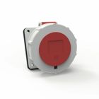 Heavy Duty Products, IEC Pin and Sleeve Devices, Hubbell-PRO, Female, Receptacle, 100 A 3 Phase 480 VAC, 3-POLE 4-WIRE, Red, Watertight