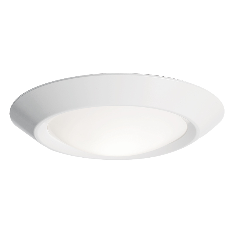 6RLS G2 10LM 30K 90CRI 120 FRPC WH M6 6 in Round Aperture Downlight Fixture, 120 VAC, White Housing