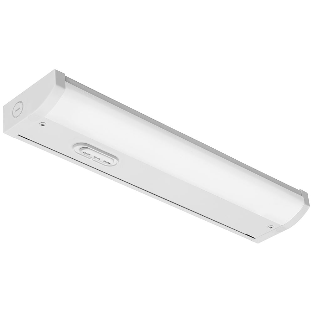UCES 18IN SWW4 90CRI WH M6 Economy Undercabinet, 8.2 W Fixture, 120 VAC, White Housing