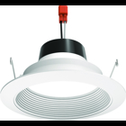With Juno Retrofit 2700K Soft White LED Retrofit Downlight RLD 5-inch trim modules, upgrading your existing 5-inch recessed fixture is inexpensive and nearly as simple as replacing an incandescent lamp. Modules feature a white aluminum baffle with a built-in flange. A deeply regressed diffusing lens conceals the LEDs from direct view and provides uniform aperture luminance.