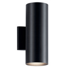 This 12in. 2-light wall cylinder features a unique two light design in a Black finish that shoots light both up and down your walls.