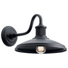 Allenbury(TM) collection's 12in. 1-light outdoor wall light gets Kichler's Climates treatment, assuring the rich Matte Black finish withstands any rough exterior weather conditions.