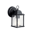 The Barrie 8.5in; 1 light LED outdoor wall light features a classic look with its Black finish and clear beveled glass. The Barrie wall light is perfect in several aesthetic environments, including traditional and transitional.