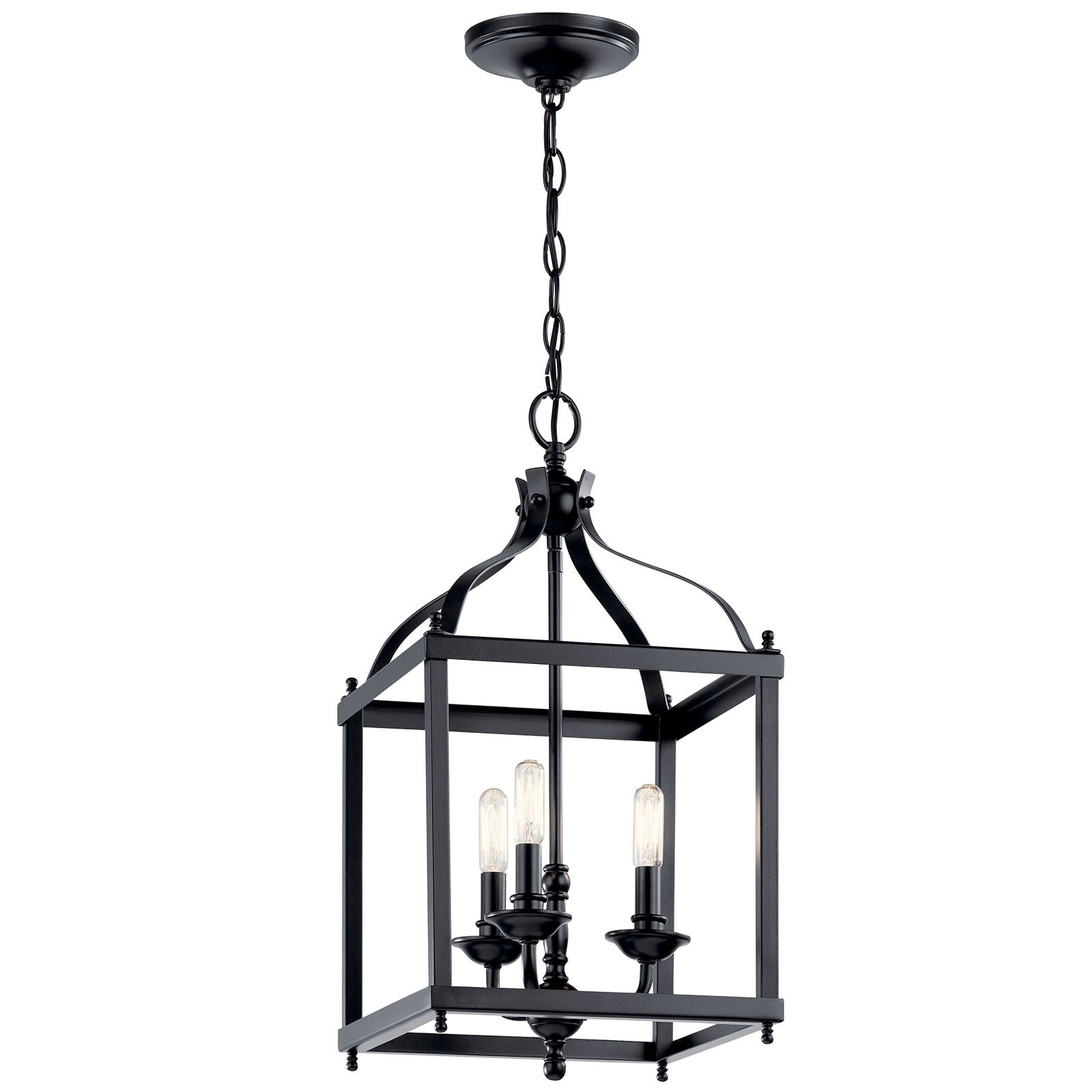 The Larkin(TM) 22.25in; 3 light pendant features a classic look with its Black finish. The Larkin pendant is perfect in several aesthetic environments, including traditional and transitional.
