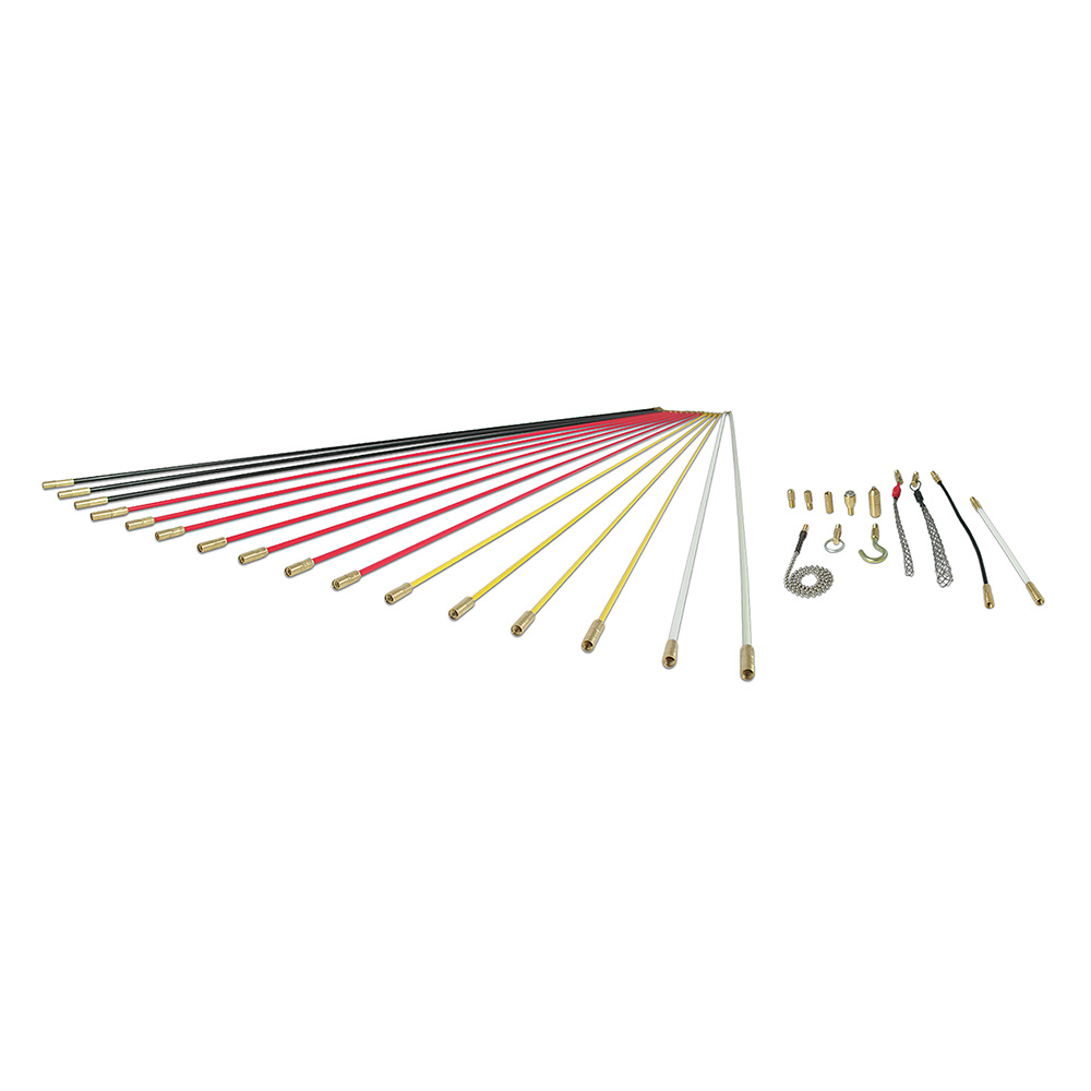 SRS56981 Super Rod 34-Piece Mega Splinter Resistant Fish Rod Set, 52 ft L