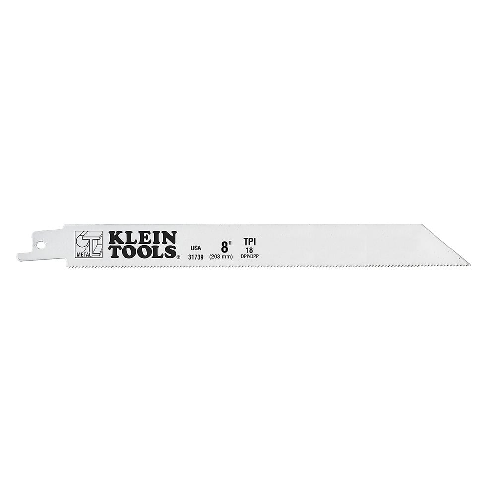 31739 Bi-Metal Reciprocating Saw Blade, 11-1/8 in L x 3/4 in W, 18, Composite Body, Universal/Toothed Edge Tang