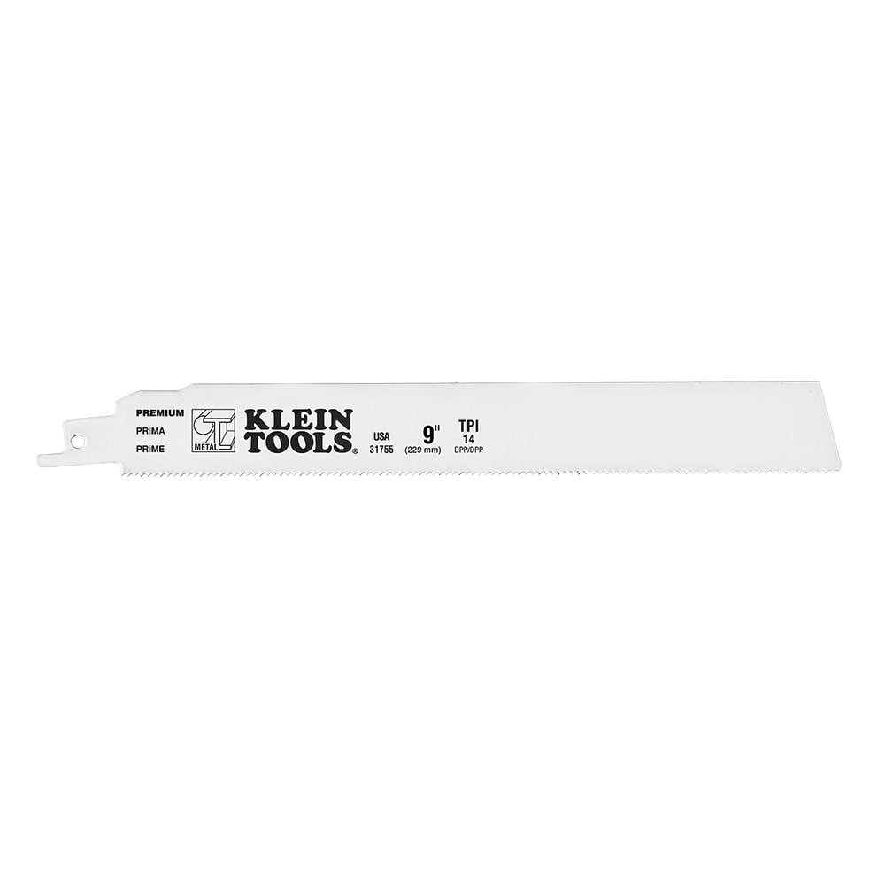 31755 Bi-Metal Reciprocating Saw Blade, 10-5/8 in L x 1 in W, 14, Composite Body, Universal/Toothed Edge Tang