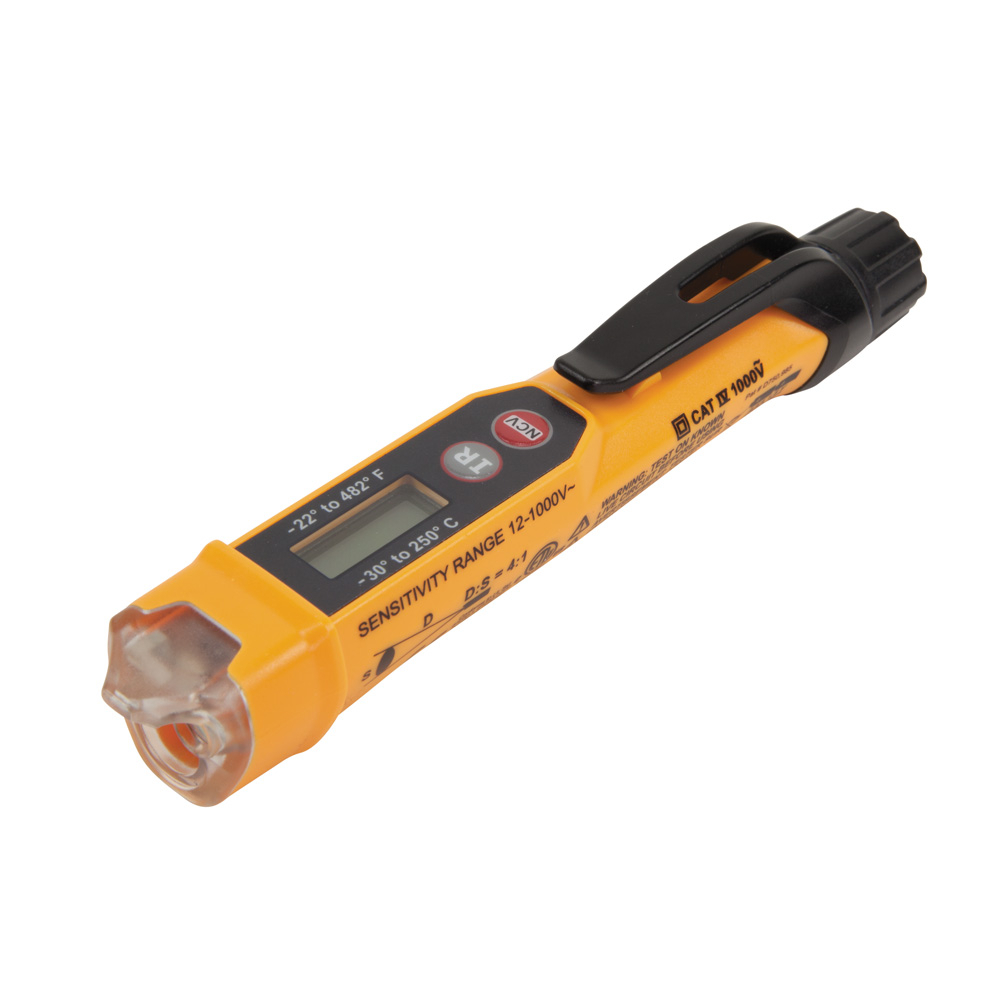 NCVT-4IR Non-Contact Voltage Tester Pen With Infrared Thermometer, 12 to 1000 V AC Max Measurable