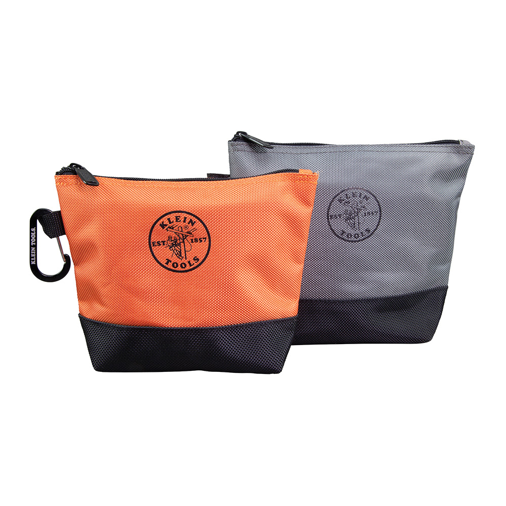 55470 1-Pocket Stand Up Zipper Bag, 1680D Ballistic Nylon/2520D Ballistic Nylon Bottom, Black/Gray/Orange
