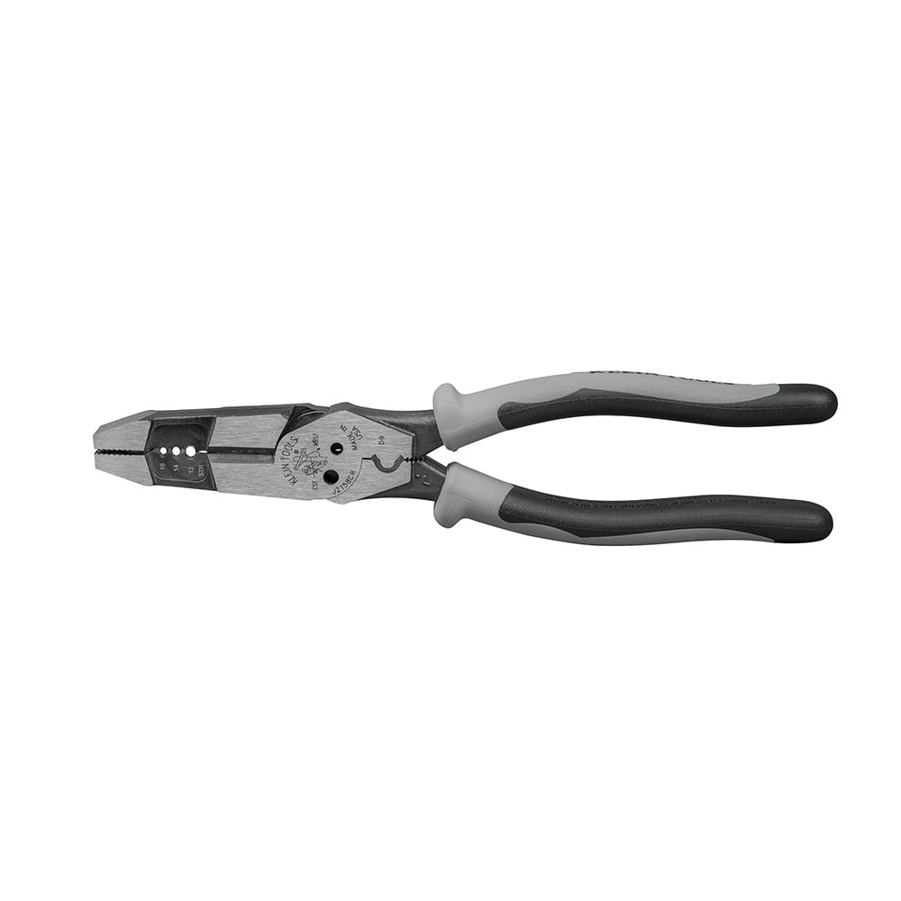 J215-8CR Journeyman Angled Nose Hybrid Plier With Crimping, 2 in L x 1/2 in W x 1/2 in THK Jaw, 8 in OAL