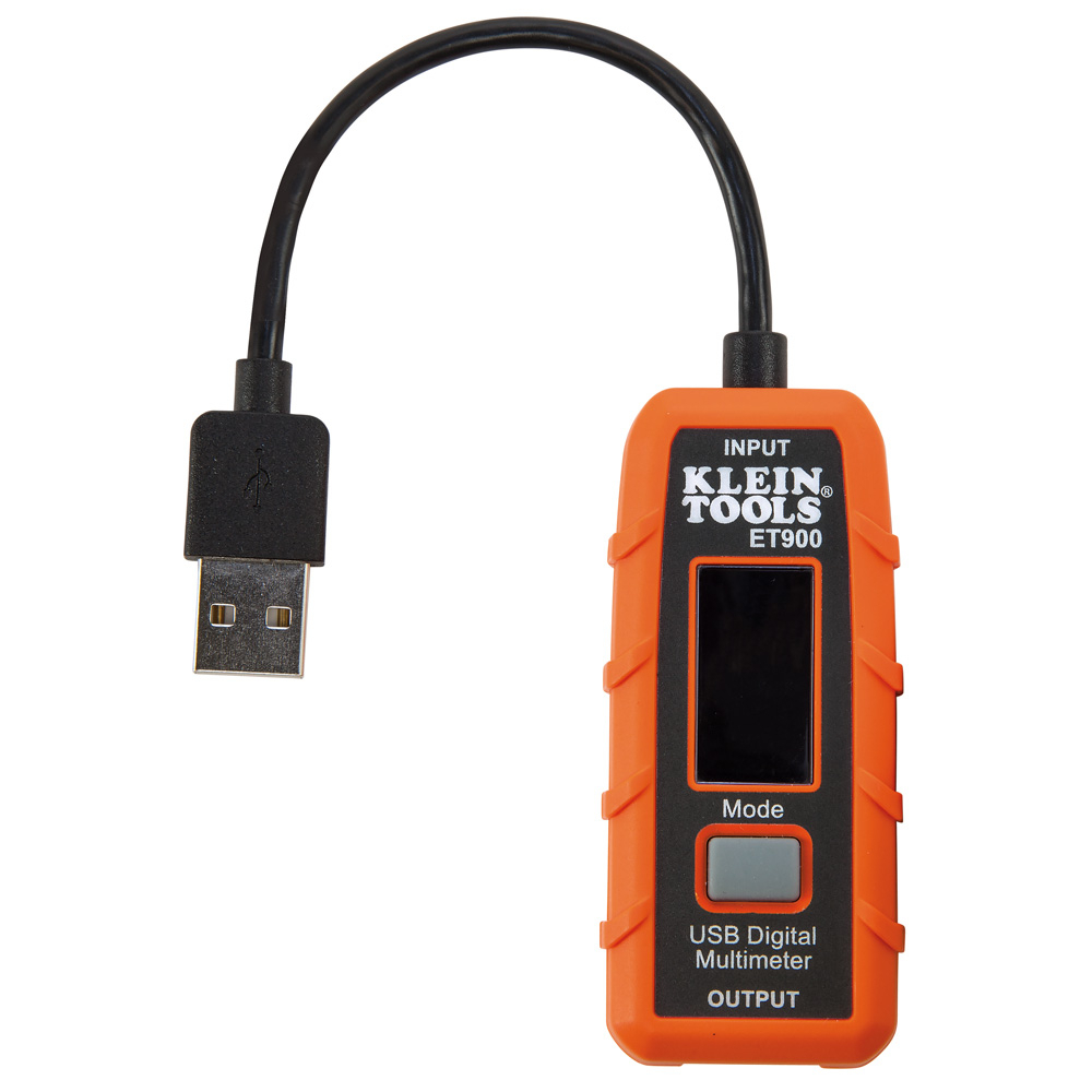 ET900 USB Digital Meter, 3 to 20 V DC, 0.05 to 3 A, 400 Ohm, LCD Display