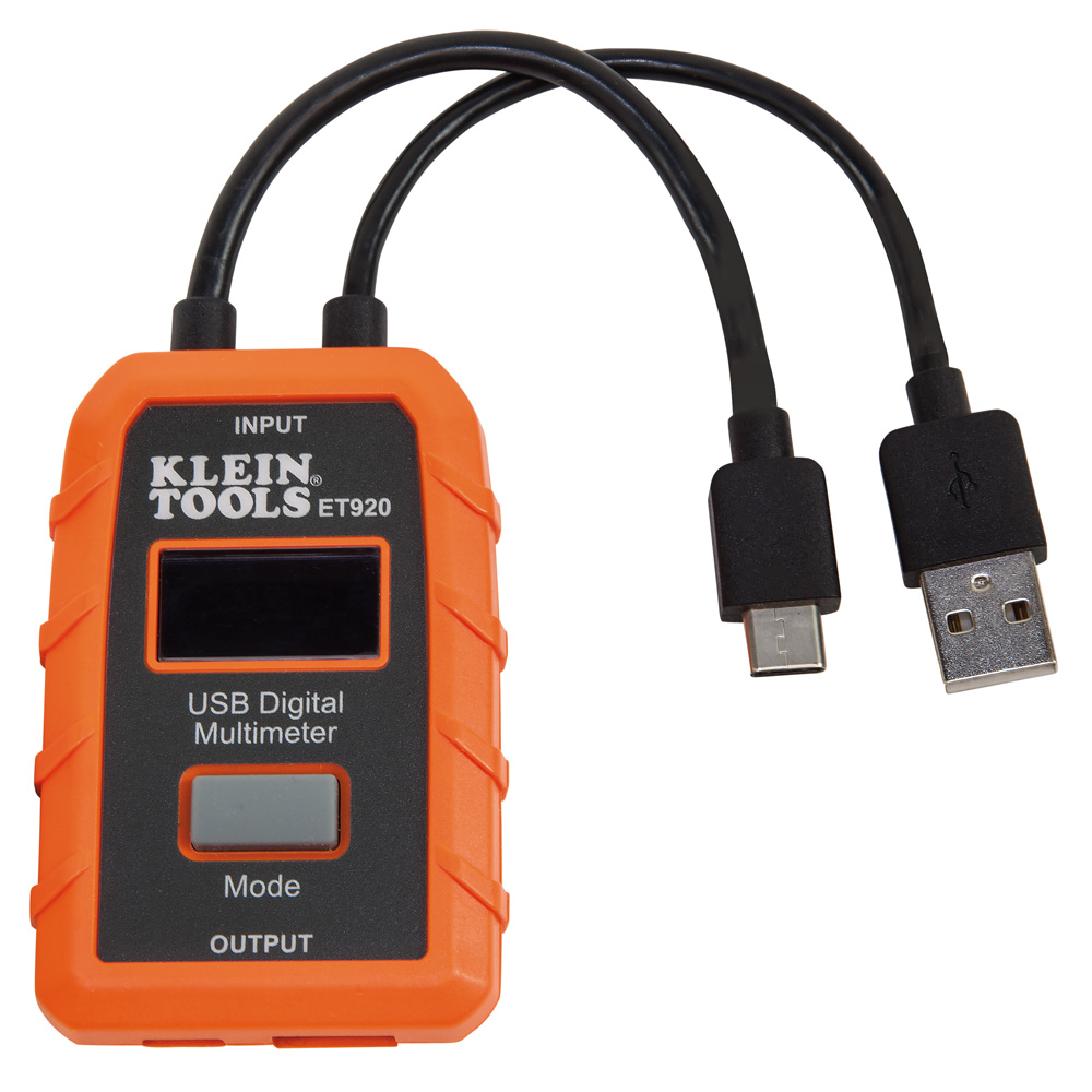 ET920 USB Digital Meter, 3 to 20 V DC, 0.05 to 3 A, 0.05 to 5 A, 400 Ohm, LCD Display