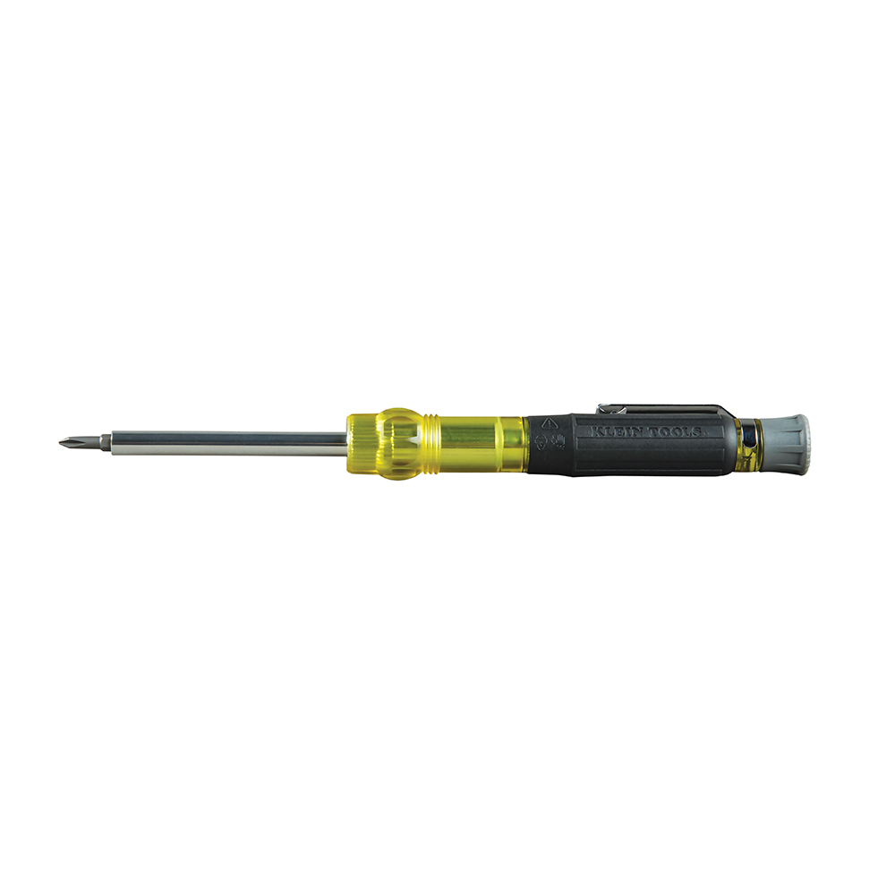 32613 3-in-1 Pocket Screwdriver, 4 Pieces, #0, 1/8 in Range, Cushion Grip Handle, Steel