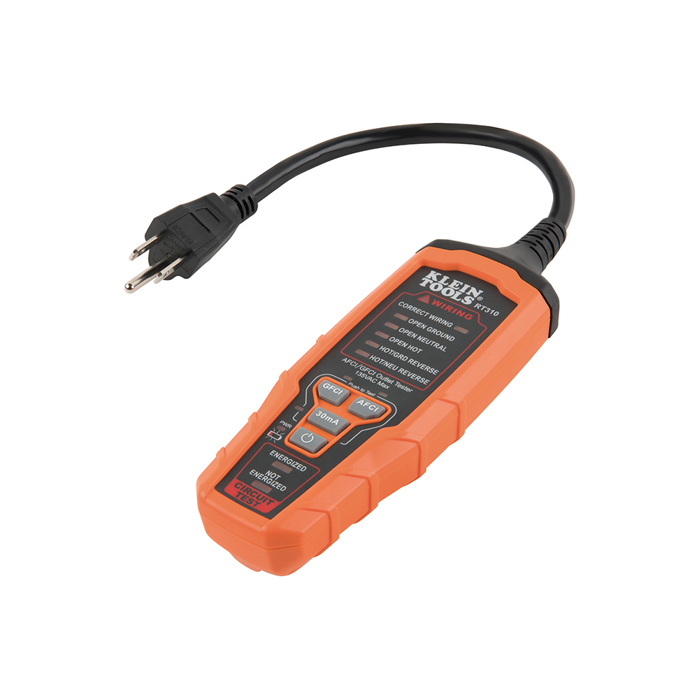 RT310 AFCI/GFCI Outlet Tester, 120 V AC, CAT III 135V