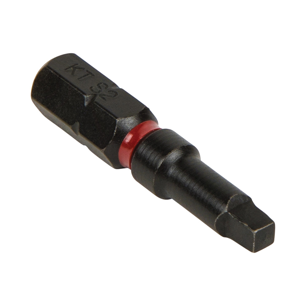 32797 Pro Impact Impact Ready Power Bit, #2 Square Point, 1-1/4 in OAL, 1/4 in, S2 Steel