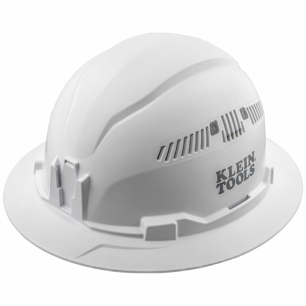 60401 Type 1 Full Brim Style Vented Hard Hat, 6-1/2 Fits Mini Hat, 8 Fits Max Hat, ABS/Polycarbonate, 4-Point Reverse Donning Suspension, ANSI Electrical Class Rating: Class C, ANSI Impact Rating: ANSI Z89.1-2014, Ratchet with Pivot Adjustment