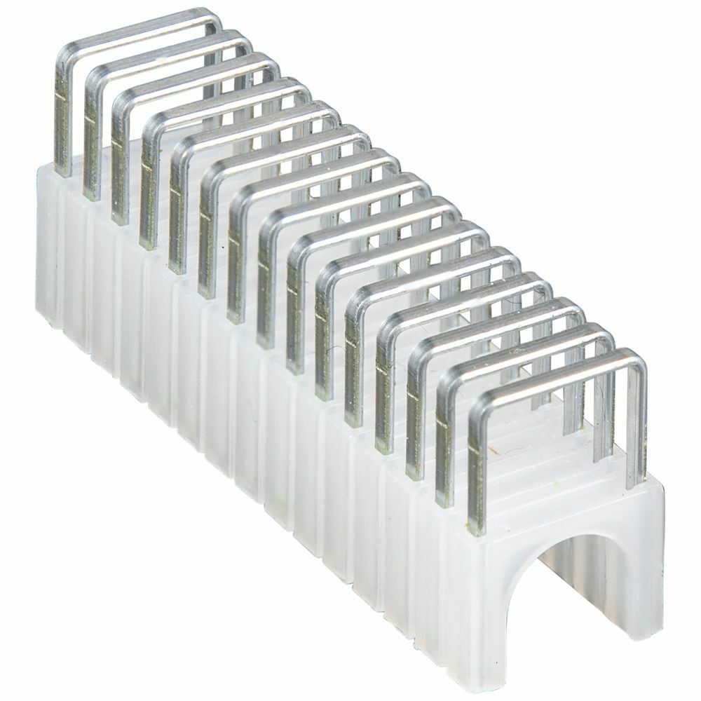 450-001 Insulated Staple, 1/4 in W Crown, 11/16 in L Leg, 1/4 in Cable, Plastic/Steel