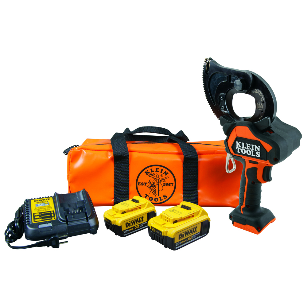 BAT20GD14H BAT Gear-Driven Cable Cutters, 0.5 in Guy Strand Cutting, 20 V, 4 Ah Battery Li-Ion Battery