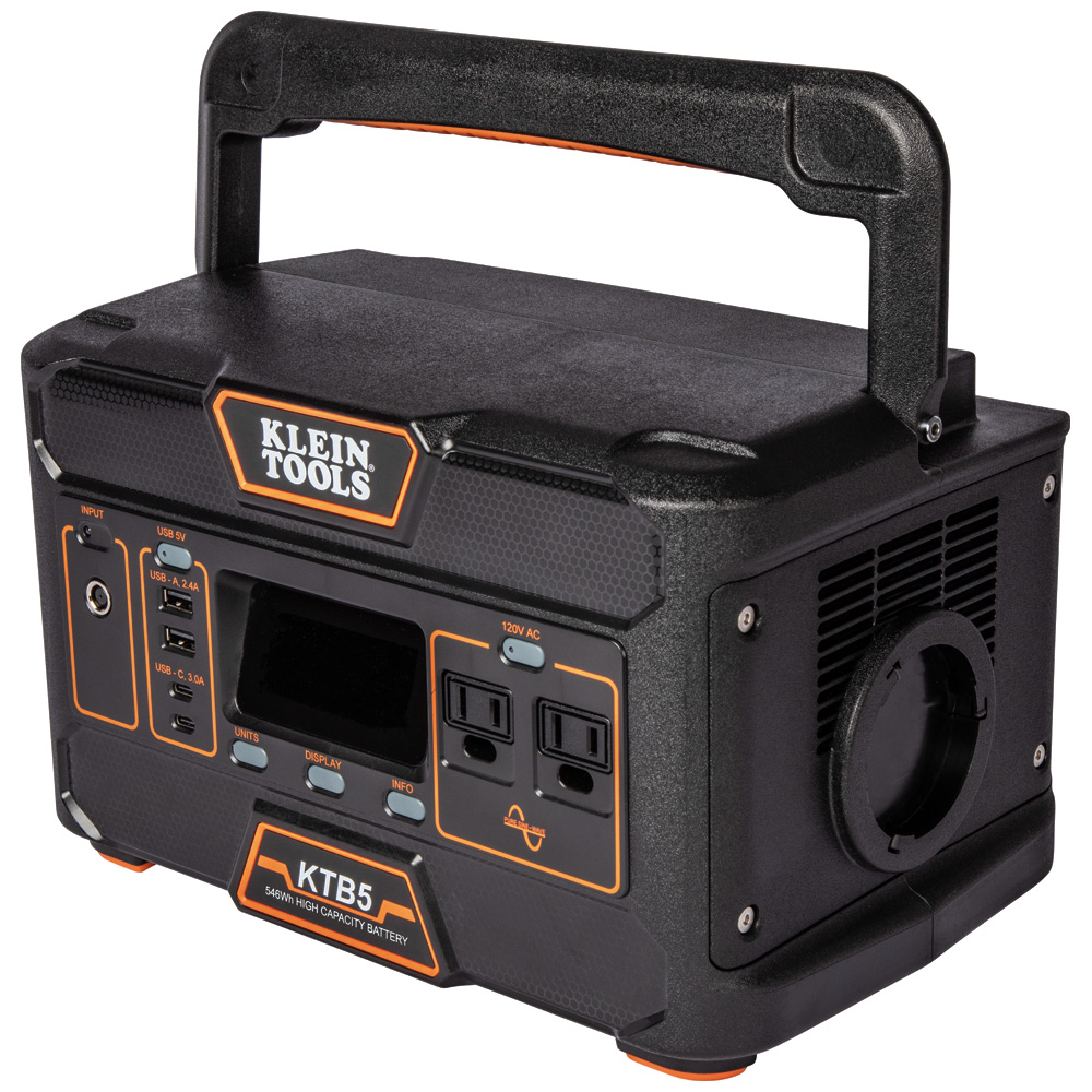 KTB5 Portable Power Station, 120 V, Plastic/Steel