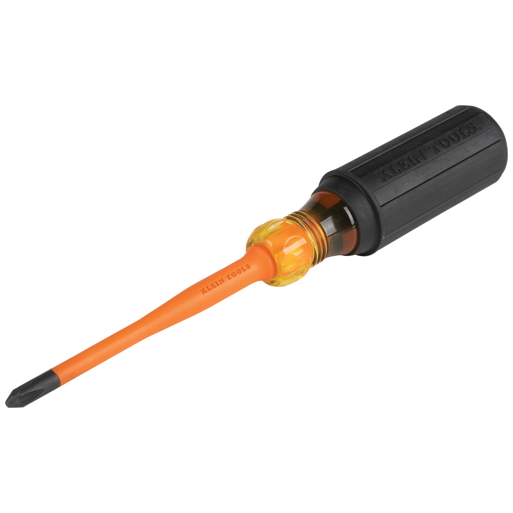 6934INS Slim-Tip Screwdriver, #2 Phillips Point, 8.31 in OAL, Rubber Handle, ASTM F-1505-16, IEC 60900:2018