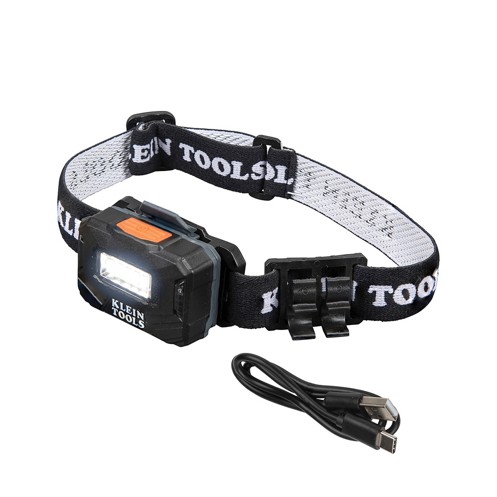 56049 Rechargeable Light Array Headlamp With Strap, LED Bulb, ABS Housing, 260 Lumens