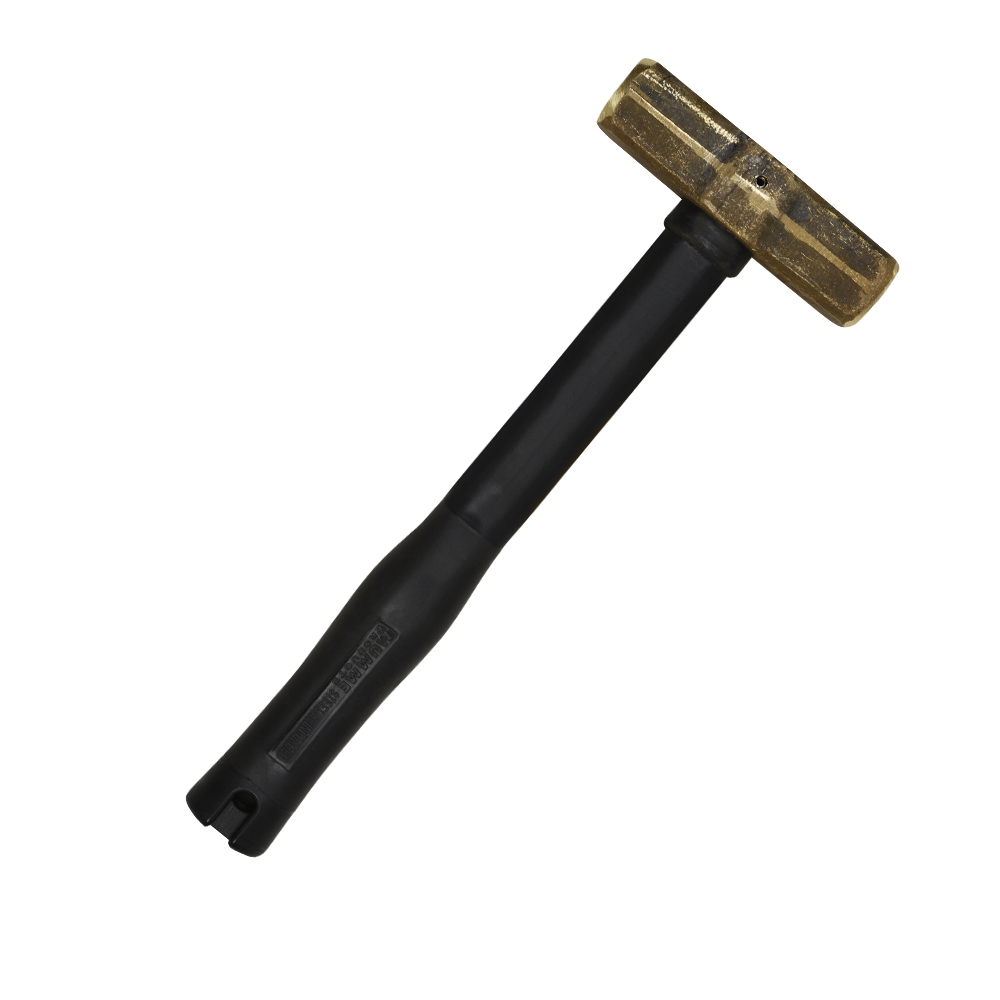 7HBRFRH07 Sledge Hammer, 32 in OAL, 7 lb Brass Head, Fiberglass Handle