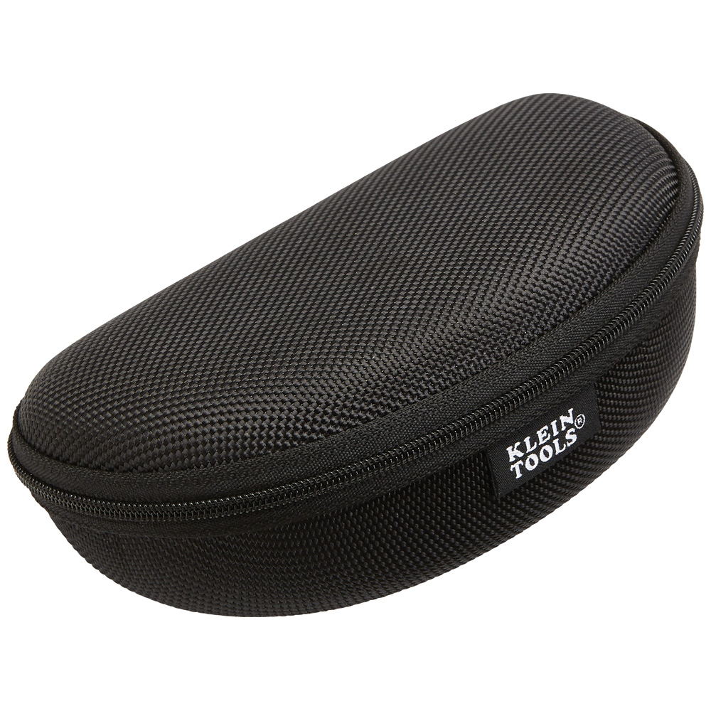 60176 Hard Case, 6-3/4 in L x 3.4 in W, For Use With Safety Glasses, EVA, Black