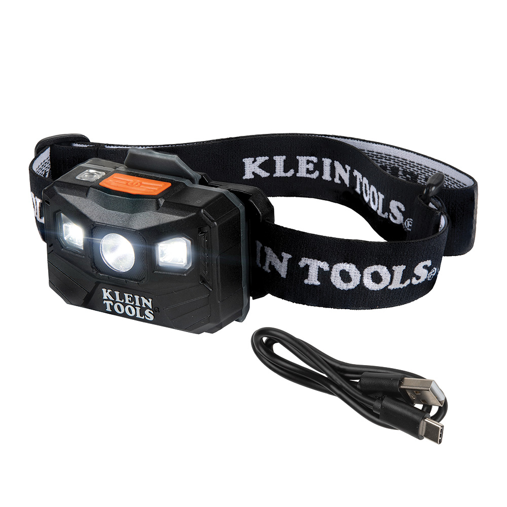 56048 Rechargeable Headlamp, LED Bulb, ABS Housing, 400 Lumens