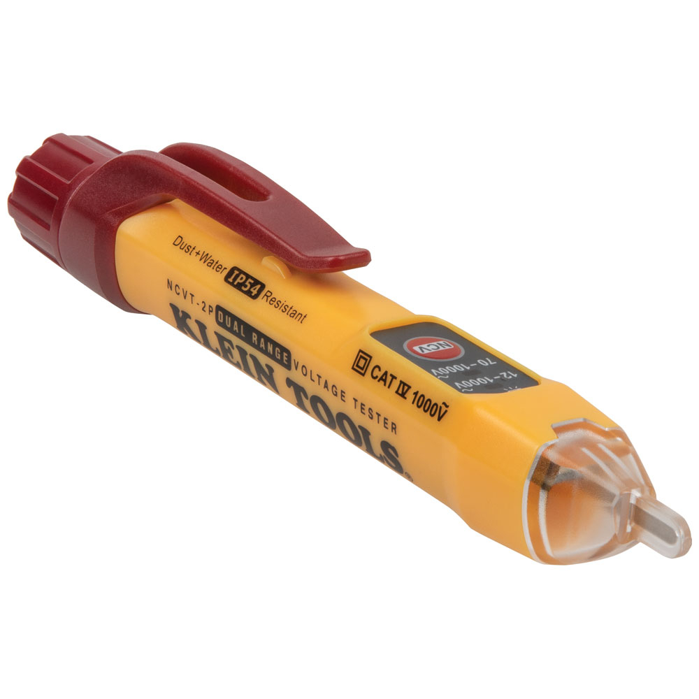 NCVT2P Dual Range Non-Contact Voltage Tester, 70 to 1000 V AC/12 to 1000 V AC Max Measurable
