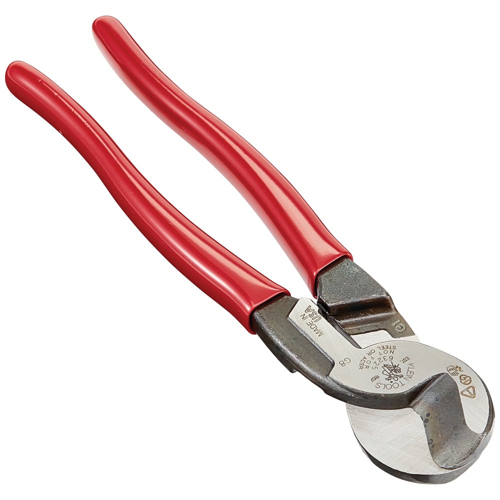 63225 High Leverage Cable Cutter, 9.07 in OAL, For Wire THK 4/0 AWG, 2/0 AWG, 24 AWG, Steel Jaw