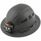 Hard Hat, Premium KARBN Pattern, Vented Full Brim, Class C, Lamp, Hard Hat has stylish, modern, durable hydro-dipped polymer film KARBN pattern on rugged PC/ABS composite
