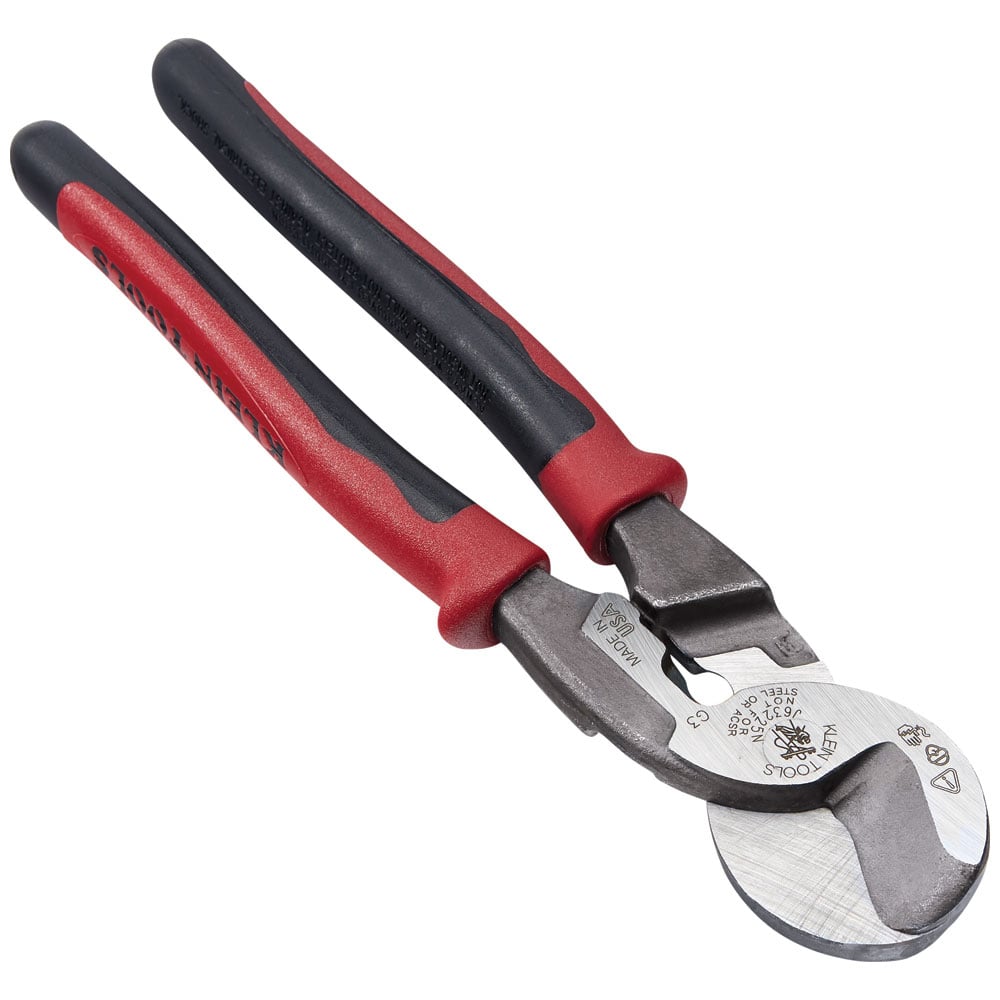 J63225N High Leverage Cable Cutter With Stripping, 4/0 AWG, 2/0 AWG, 24 AWG Cable/Wire, 9.3 in OAL, Steel Jaw